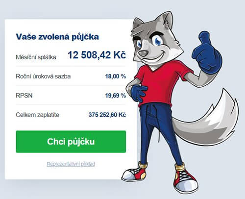 reprezentativní příklad půjčky 300 000 Kč na 30 měsíců